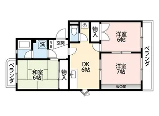 イマージュ・手越【2階】の間取り