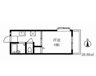 グローバル経堂【2階】の間取り