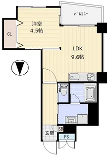 シャトレー幡ヶ谷第一【6階】の間取り