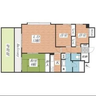 兵庫県明石市魚住町住吉1【マンション】の間取り