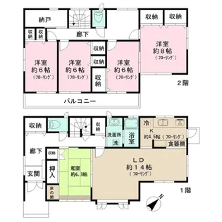 千葉県習志野市藤崎7【一戸建】の間取り