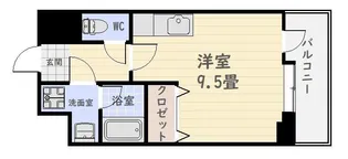 エミール上本町【8階】の間取り