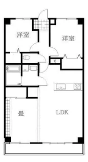 オレンジコート高松【9階】の間取り
