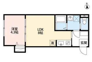 rh-SENJU(アールエイチセンジュ)【2階】の間取り