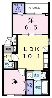 フローラ・ノヴァ【3階】の間取り