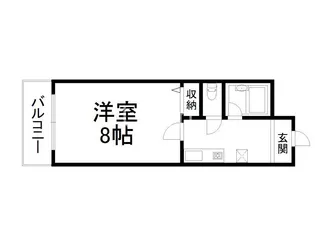 1Kの間取り画像