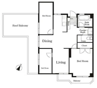 原宿インペリアルハイツ【4階】の間取り