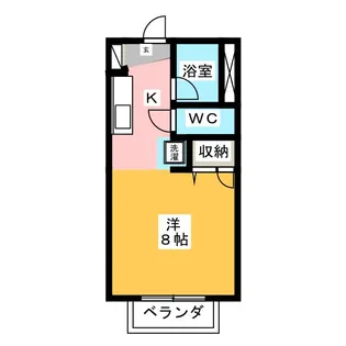 ベルシオン丸久B【2階】の間取り