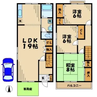 東京都八王子市越野【一戸建】の間取り