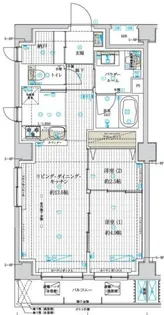 アスブルーム奥浅草【5階】の間取り