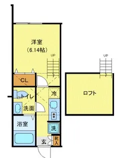 ラッキーダイム鴨居【2階】の間取り