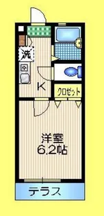 東京都調布市菊野台1【アパート】の間取り
