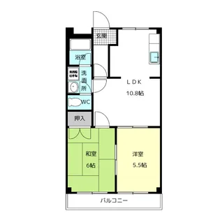 コーポMG【2階】の間取り