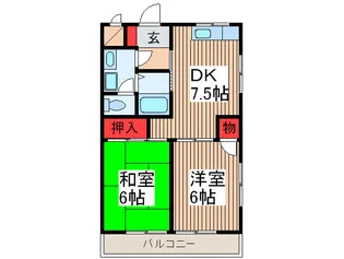 リファインドマンション K【2階】の間取り
