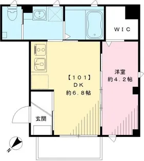 ビューノ大崎【1階】の間取り