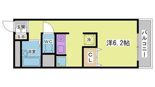 学園カレッジハイツ【3階】の間取り