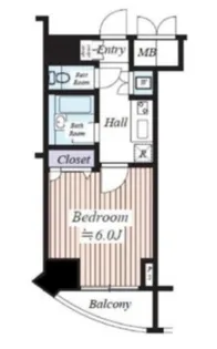 コンシェリア芝公園【15階】の間取り