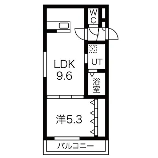 エヴァンスコート南円山【2階】の間取り
