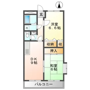 サンキャッスルII【2階】の間取り