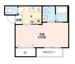 CRASTINE五香西【3階】の間取り