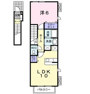 フィオーレ・ヴィラ【2階】の間取り