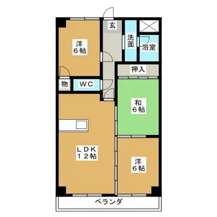 ザ・スローン【2階】の間取り