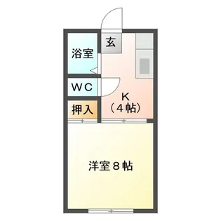 エステート阿倉川B棟【1階】の間取り