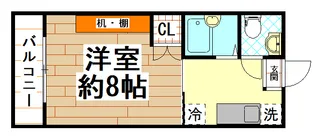 STUDIO NAGASE【2階】の間取り