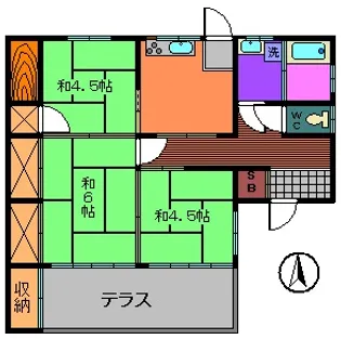 福島県郡山市久留米2【一戸建】の間取り