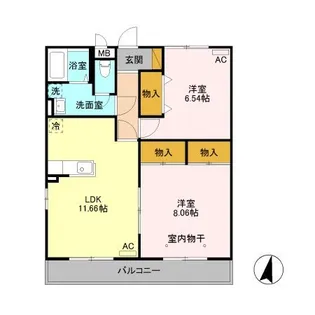 ロイヤルパレス春日山【3階】の間取り