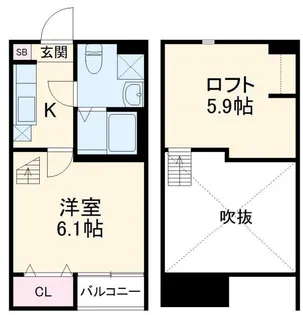 Opus 1【1階】の間取り