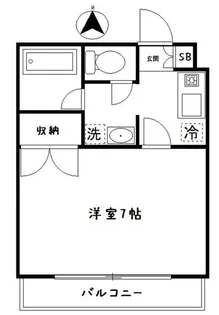 東京都中野区東中野1【マンション】の間取り