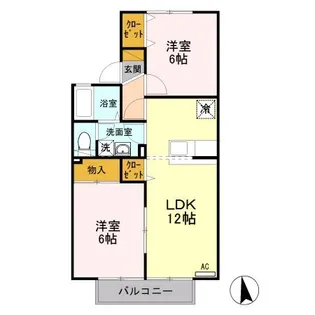 アラモード【1階】の間取り