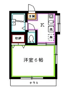 東京都西東京市ひばりが丘北4【アパート】の間取り