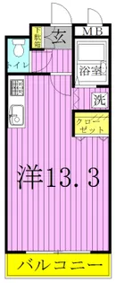 ラルク天王台【2階】の間取り
