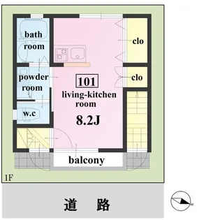 Woody Park ーウッディーパークー【1階】の間取り
