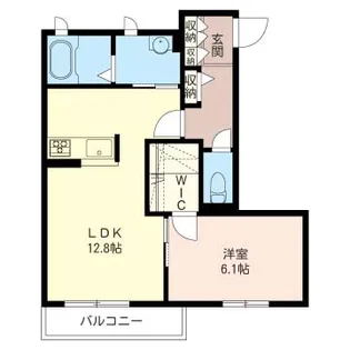 コスモステージ湘南B【1階】の間取り