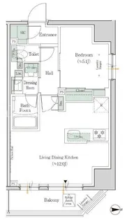 ワンルーフレジデンス新御徒町【6階】の間取り