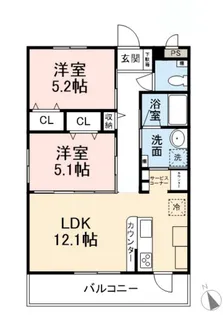 TREVO YR (トレボワイアール)【1階】の間取り