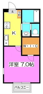 東京都東村山市秋津町5【アパート】の間取り