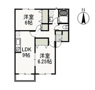 クリスタルパレス【2階】の間取り