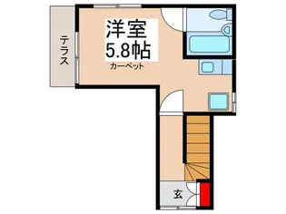 ウッディコーポ東六月町【1階】の間取り
