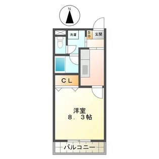 ベルメゾンキョーワ【1階】の間取り