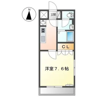 ツインズキクナ(B棟)【2階】の間取り