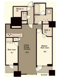三田ガーデンヒルズ イーストヒル【2階】の間取り