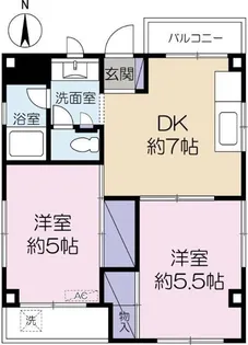 ガーデンコート秋津【2階】の間取り
