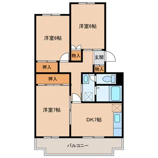 ALOHA-KOJI【2階】の間取り