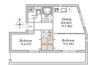 東京都豊島区巣鴨5【マンション】の間取り