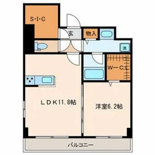 グランテラス業平【4階】の間取り