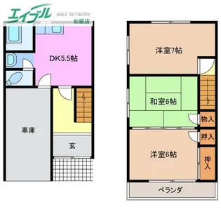 マエノヘタビレッジ【1階】の間取り